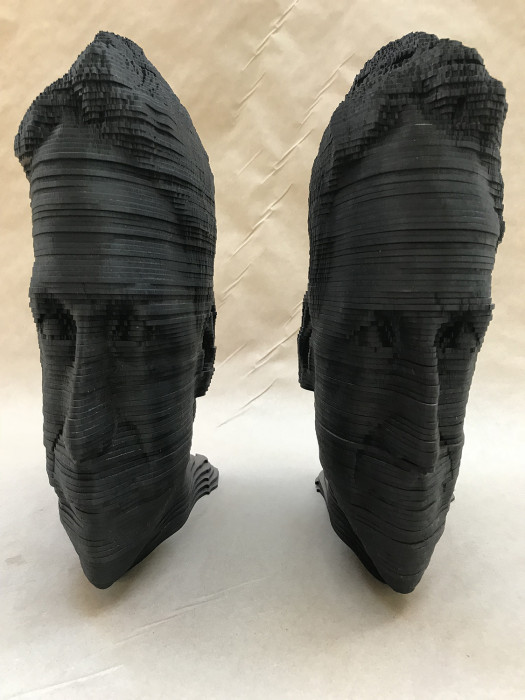 Michael Grothusen, Double self-portrait, digital sculpture