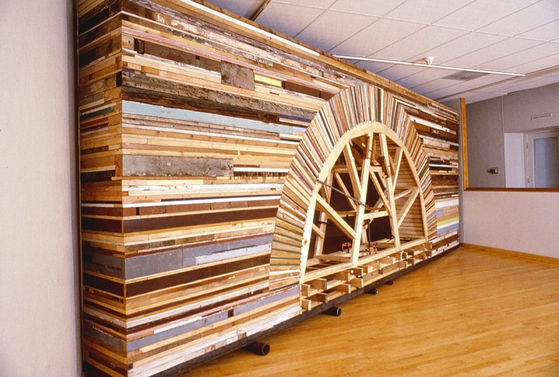 Installation at Fleisher Art Memorial in Philadelphia, PA. Made from materials g